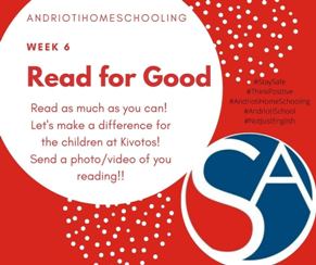 Andrioti Home Schooling: Week 6 challenge